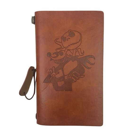 Nightmare Before Christmas Faux Leather Journal - 8” x 4.75” x .75” - Picture 2 of 6